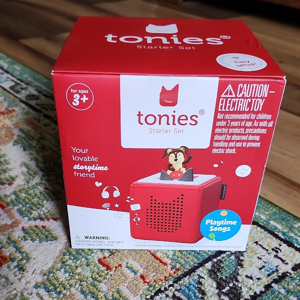 New in Box Tonies Red Starter Set for Kids | Factory Sealed TonieBox